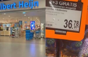 Mensen maken massaal filmpjes van bizarre prijzen in de Albert Heijn: ‘Het wordt steeds gekker!’ Albert Heijn