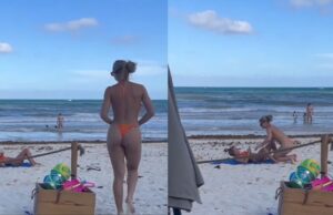 Gast komt Jutta Leerdam op vakantie tegen en legt dat prachtig vast op beeld!