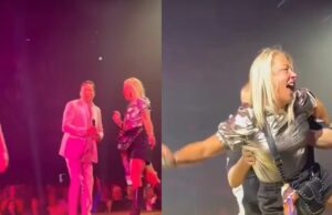 Dronken Tino Martin verstoort het optreden van onbekende vrouw op het podium! Tino Martin