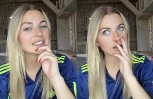 Een zwarte dag voor Ajax, maar de Ajacied die naast deze blondine woont heeft de nacht van zijn leven gehad!