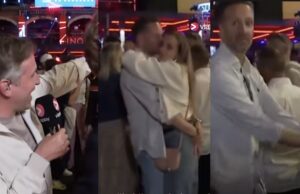 Viaplay-verslaggevers filmen hoe Bas zijn vriendin zoent bij de Grand Prix in Monaco: ‘Dat is niet zijn vrouw!’ Grand Prix