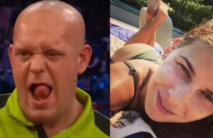 Herboren Michael van Gerwen heeft een ongekende blonde spetter aan de haak geslagen Michael van Gerwen