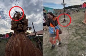 Gruwelijke beelden: Gast op Boomtown-festival denkt dat hij kan vliegen!
