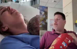 Nederlandse YouTuber filmt bevalling van zijn vrouw terwijl hij zak chips zit te vreten Nederlandse YouTuber