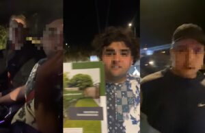 Stoertje gooit gigantisch veel afval uit de auto, wordt aangesproken en begint te meppen