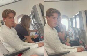 Fabian zit in 11,5 uur durende vlucht naast een jankend kind, Fabian is er klaar mee