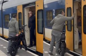 Conducteur dist boze meneer op fatbike harder dan hij hebben kan Fatbike