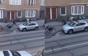 Karate Kid in Amsterdam beschermt zijn vriendin tegen een dronken fietsgooimeneer Karate Kid