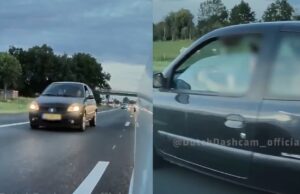 Guccipetjes in Renault Clio negeren rood kruis op snelweg, maar daar komt karma aan! Rood Kruis