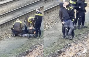 Massaal kritiek op agent die volgens critici kansenparel ’te hardhandig’ aanpakt na aanhouding