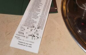 Bonnetje van een totaal uit de hand gelopen etentje van vriendengroep op Mallorca mallorca