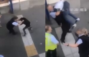 Conducteur gaat volledig Rambo-stijl op zwartrijder die voor overlast zorgt op het station!