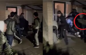 Laffe groep van 10+ kansenparels ramt 1 jongen bont en blauw in achtertuin van vreemde