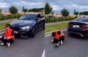 Meneer heeft dé oplossing om wegblokkeerders weg te krijgen!