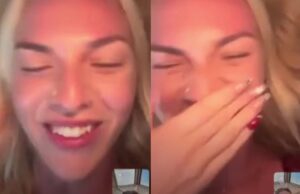 Morning after: Blondine Facetimed vriendin en laat zien wat ze gescoord heeft afgelopen nacht