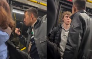 Ongelooflijk vervelende vent in de bus krijgt snoeiharde les in de bus!
