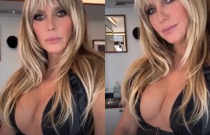 Heidi Klum heeft één heel lange borsthaar en dat trekt miljoenen kijkers