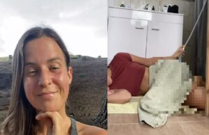 Influencer Michelle drinkt haar koffie via haar achterste en laat zien hoe ze dit doet!