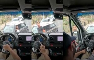 Nektasje krijgt er ongenadig van langs nadat hij file probeert te omzeilen