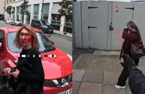 Nieuwe trend: Zakkenrollers onder sprayen met rode verf zodat iedereen ze kan herkennen