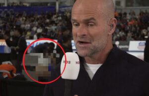 Schaatsster achter Erben Wennemars trekt niet alleen haar schaatspak uit