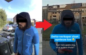 Beruchte Delta-medewerker slaat opnieuw toe en staat op nog veel meer deurbel-camera’s!