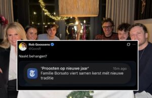 Woede vanwege grap Rob Goossens over ‘nieuwe traditie’ tijdens Kerst bij familie Borsato