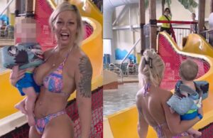 Moeder trekt miljoenen views met zwembadfilmpjes met haar zoontje