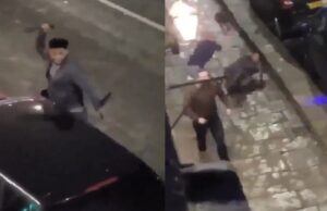 Machete-stekende gek krijgt snoeihard lesje van Britse pub-gasten