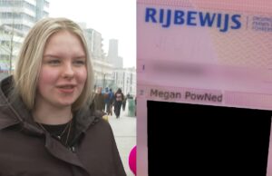 De vader van dit meisje heeft haar PowNed genoemd omdat hij fan is van Omroep PowNed!