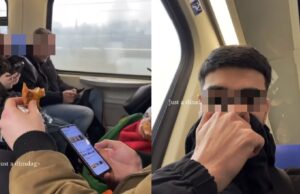 Gast die aan de ramadan meedoet woest op medepassagier die aan het eten is