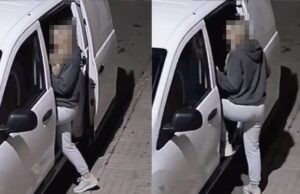 Blondine leert wijze les: Nooit zomaar bij iemand instappen met een wit busje