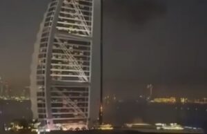 Iconische Burj Al Arab in Dubai geraakt door Iraanse aanval