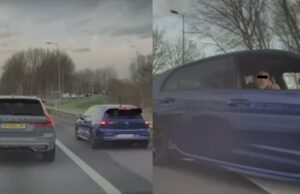 Pauper omzeilen file via vluchtstrook, worden gepakt en uitgelachen