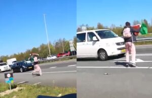 Nieuwe bizarre beelden van het ontstaan van de A12-blokkade: ‘Dit is levensgevaarlijk!’
