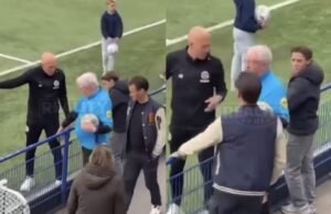 Wilfred Genee vakkundig weggeduwd door Arjen Robben tijdens discussie met scheids