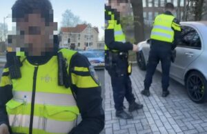 Politie neemt Mercedes in beslag, agressieve eigenaar denkt daar anders over