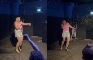 IrisQueen, de buurvrouw van Jan Smit, bekogeld met bier tijdens optreden