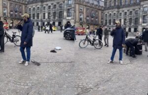 Demonstrant op De Dam doet bizarre uitspraken: ‘Balen dat de Holocaust niet afgemaakt is’