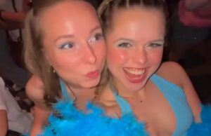 Dochter Wolter Kroes gaat viraal met ‘Kiss-cam’ wanneer ze vriendin begint te zoenen