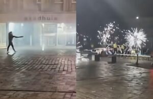 Agent in IJsselstein gewond geraakt door AZC-demonstrant die hem met zwaar vuurwerk bekogeld
