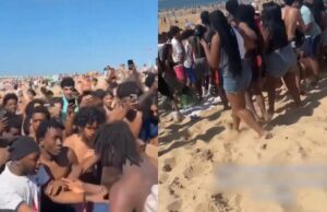 Politie massaal uitgerukt door enorme groep jongeren die overlast veroorzaken op strand van Oostende