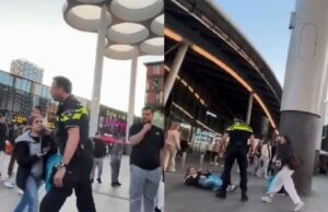 Woede door agent die vervelende vrouw onderuit trapt in Utrecht