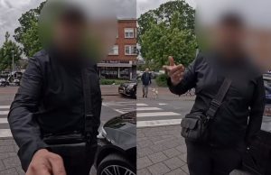 Grofgebekt nektasje parkeert BMW op oversteekplaats en gaat los tegen de handhaver