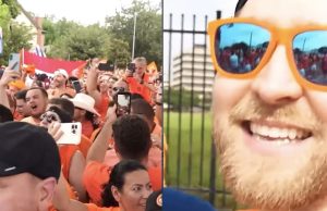 Amerikanen niet fan van Van Links Naar Rechts-traditie: ‘Hier zijn we allemaal rechts!’
