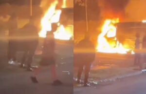 Werkbusje in de fik gestoken in Utrecht na winst Marokko