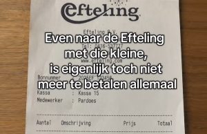 Bonnetje van torenhoge kosten bij Efteling gaat viraal: ‘Dit is toch niet normaal…’
