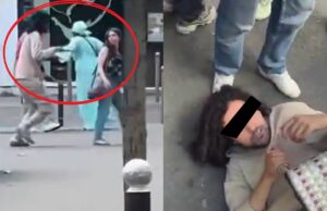 Meer beelden van man die drie vrouwen neersteekt in Parijs: ‘In de naam van Allah’