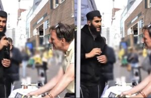 Islamitische man legt uit dat jouw vriendin zich moet bedekken zodat hij kan genieten van zijn eigen vrouw