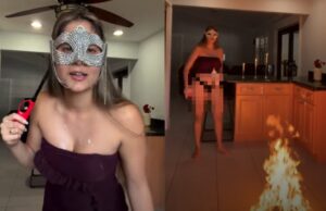 Moeder plaatst Instagram-video waarin ze haar keuken in brand steekt en begint te dansen